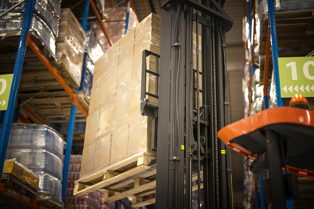 Industrial forklift machine